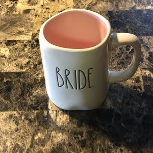 RAE DUNN || White and Pink Bride Mug